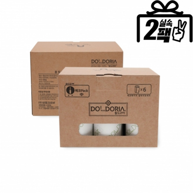 [2팩15%DC] 돌도리아 멀티용 에코팩 리필박스(12개입), 1개