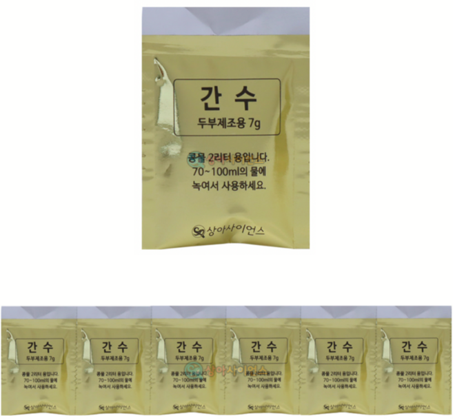 분말형 두부제조응고제 콩물굳히기간수 두부제조실험가루 6개입