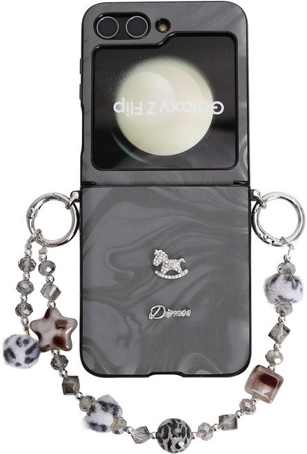 윰스모르 갤럭시 플립 힌지 보호 스트랩 케이스