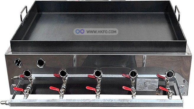 LPG용 스테인레스 고급형 4줄 버너 가스 가스식 호떡 기계 토스트기계 전굽는기계, 4. 5줄 높은철판 호떡기계