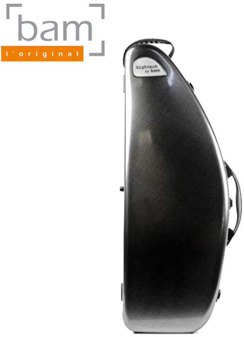 뱀 하이테크 테너 색소폰 가방 케이스 어깨 걸이 악기 보관함 BAM Hightech Tenor Saxophone Case Bag, 블랙 카본 룩