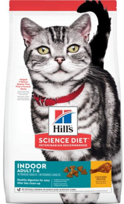 希爾思 科學飲食 室內成貓飼料 雞肉口味 3.5LB/15LB, 1個, 3.5LB／1.58kg