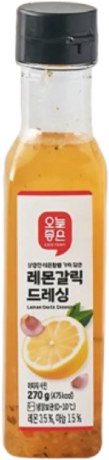오늘좋은 레몬갈릭드레싱, 2개, 270g