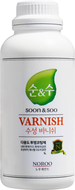 노루페인트 순앤수 수성바니쉬 1L 투명 무광 반광 유광 친환경, 1개