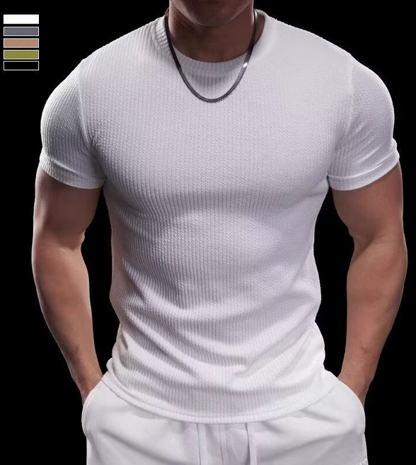 꽃소담 아이스 쿨링 반팔 언더레이어 머슬핏 반팔 쫄티 5컬러 HZHF2555