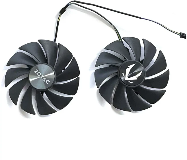 ZOTAC GeForce RTX 3070 Ti AMP Holo 그래픽 카드 냉각 팬용 CF9015H12S 87mm 새로운 4PIN GPU 쿨러, 01 2 FAN