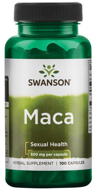 Swanson 斯旺森 瑪卡膠囊 500mg, 100顆, 1罐