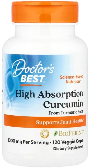 닥터스 베스트 고흡수 커큐민 강황 추출 500mg 120 캡슐 1통, 120정, 1개 - 쿠팡