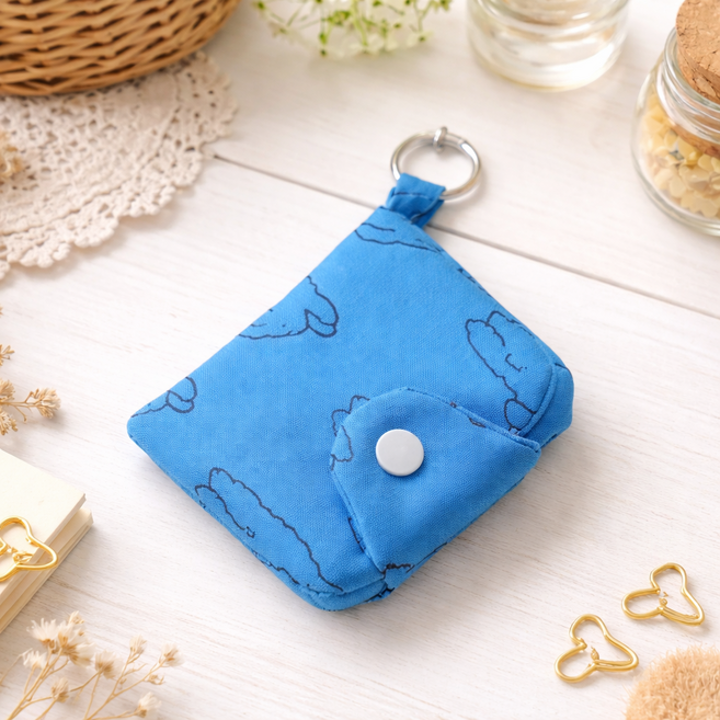 하스몰 뚝딱이 동전 지폐 카드 수납 귀여운 폭신 키링 미니지갑