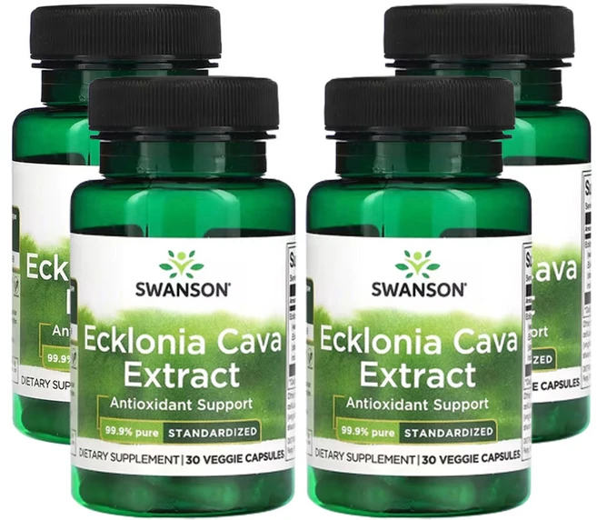 스완슨 에클로니아 카바 추출물 30베지캡슐, 성인남녀공용, 알약/캡슐, 4개, 30정 - 쿠팡