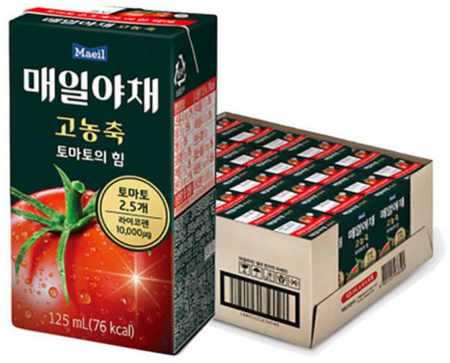 매일유업 매일야채 라이코펜 토마토주스125ml 24개, 125ml