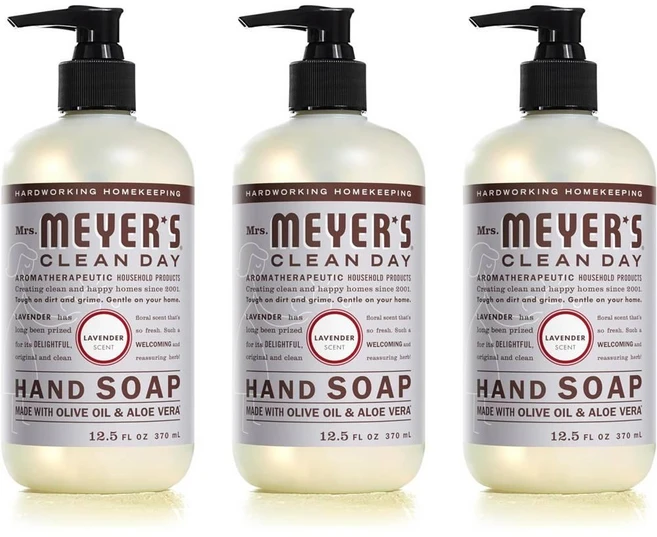 Mrs.Meyer's Clean Day 미세스 메이어스 클린데이 핸드솝 라벤더향, 370ml, 3개 - 쿠팡