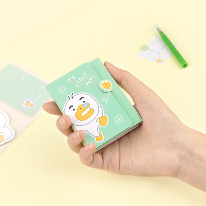 카카오프렌즈 / 러블리 4단 점착 메모지 / 포스트잇 떡메모지 체크리스트 접착식메모지, 1개, 튜브