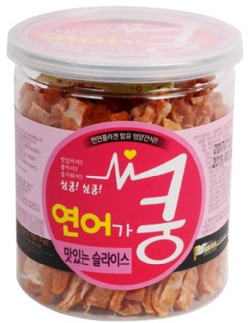 쿵-통간식 연어가 쿵-맛있는 슬라이스(200g), 1개, 연어가쿵
