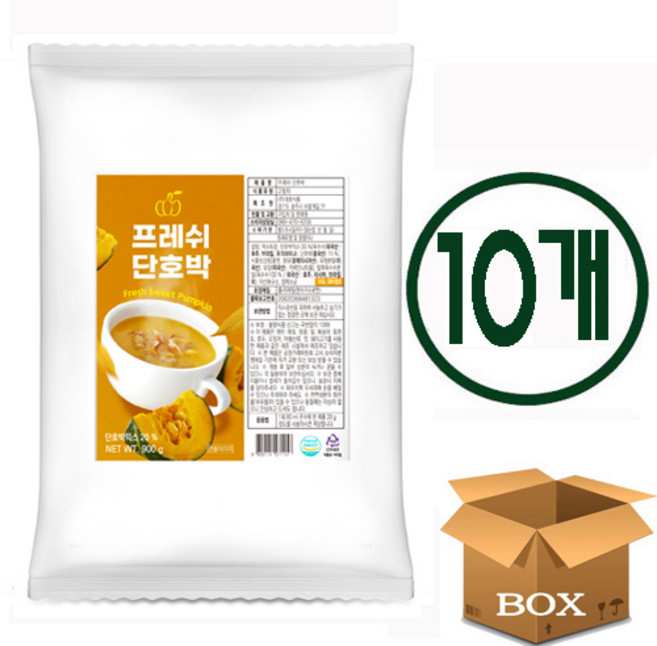 대호 프레쉬 단호박 한끼 식사대용 자판기용 단호박차, 10개, 900g