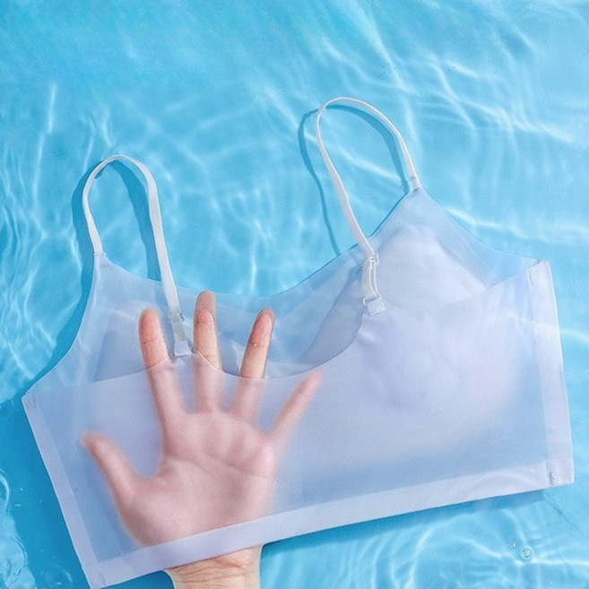 안입은듯 편안한 고급 노와이어 무봉제 아이스쿨 실크 브라 탑 자연스럽고 예쁜 핏 추천