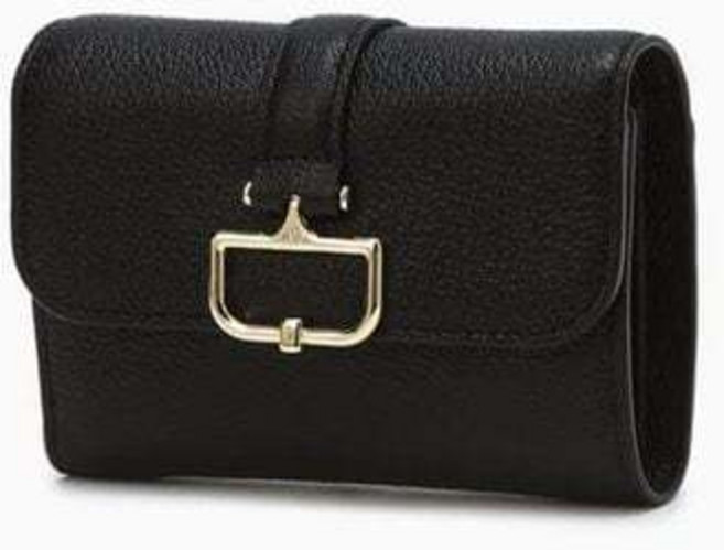 [국내백화점] 닥스 버크백 샬롯 블랙 D장식 소가죽 반지갑 슬림 내구성 명품 추천