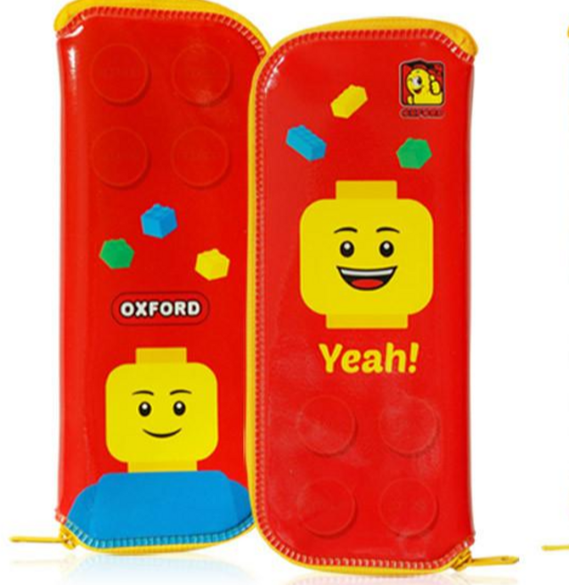 옥스포드 수저지퍼케이스, 레드, 1개