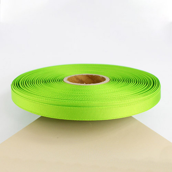 [리밴드] 골지리본 골직 선물포장 리본끈 10mm 45m, B09. 연두