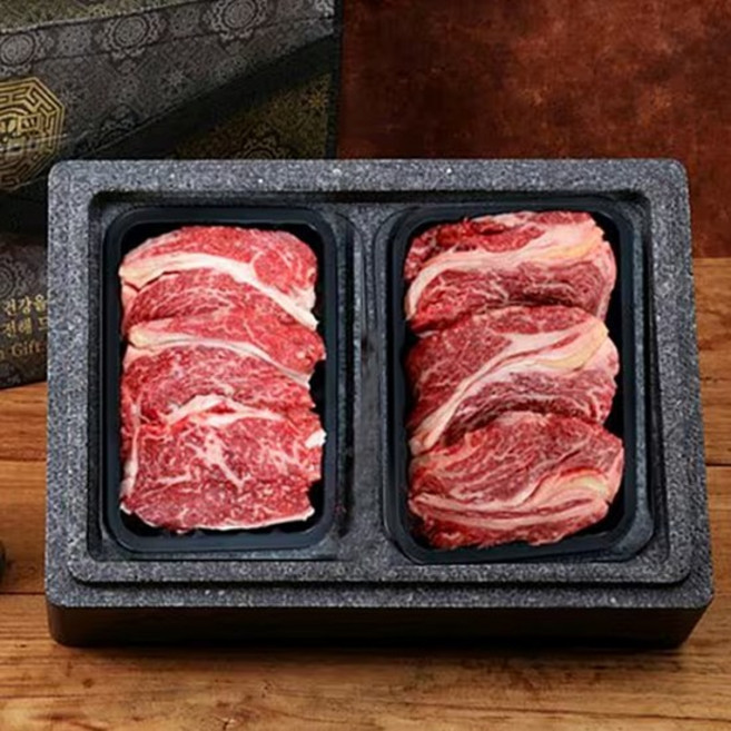 [서가한우] 1++등급 구이선물세트 1kg(등심 500g+특수부위 500g), 단품, 1개