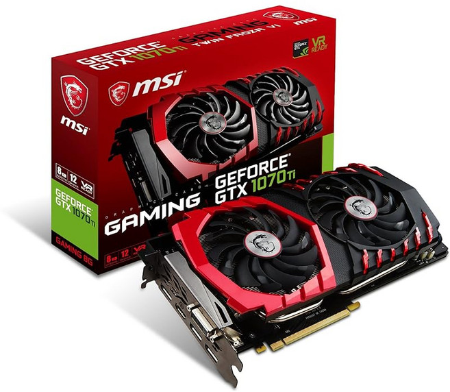 MSI 엠에스아이 GeForce GTX 1070 Ti GAMING 8G 그래픽카드