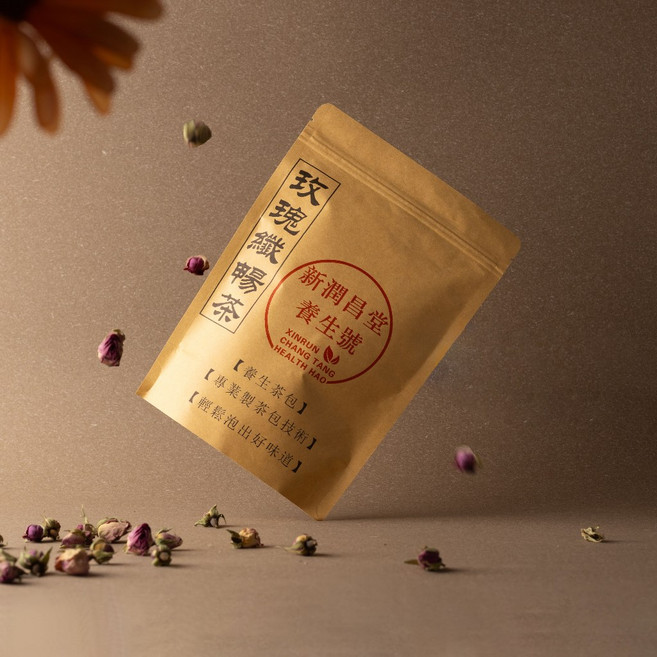 新潤昌堂養生號 玫瑰纖暢茶 養生茶包, 1個, 5入