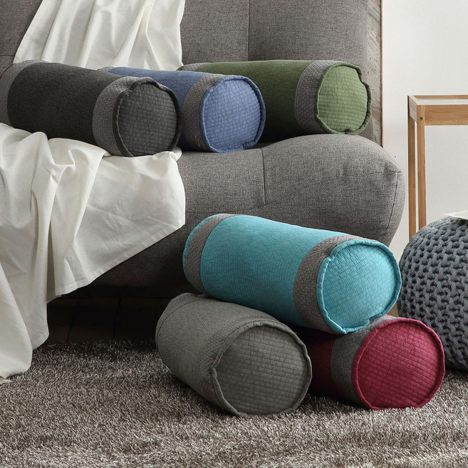 올뎃홈 허그미 분쇄 라텍스베개 숙면 경추 순면 피그먼트베게 4종택1, 사각형-차콜, 1개