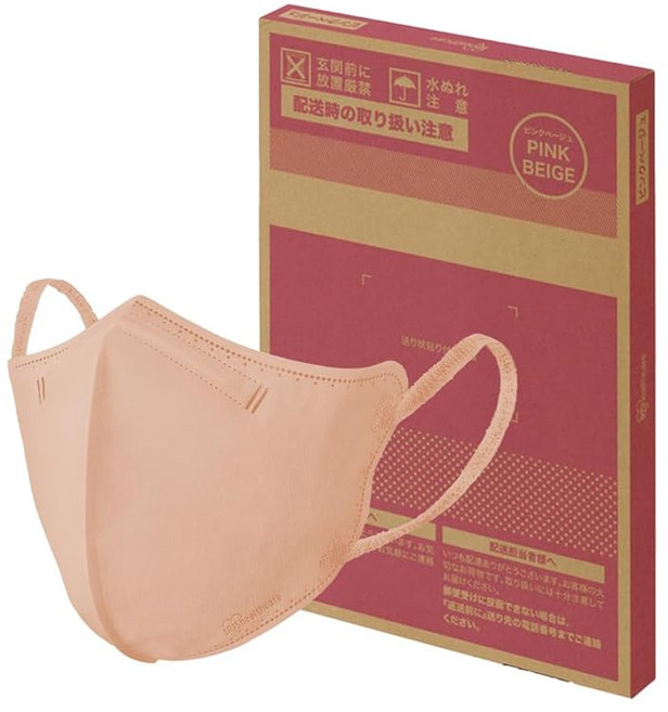 아이리스 오야마(IRIS OHYAMA) 마스크 부직포 입체 마스크 3D마스크 32매입 보통 사이즈 입체 작은 얼굴 데일리 핏 DAILYFIT 혈색 마스크 블마스크 컬러 마스크 부리