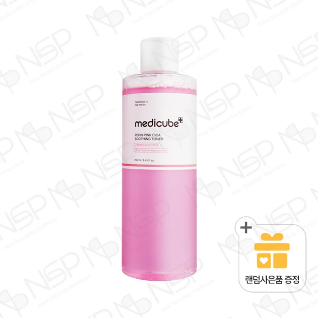 메디큐브 PDRN 핑크 시카 수딩 토너+랜덤사은품, 1개, 250ml - 쿠팡
