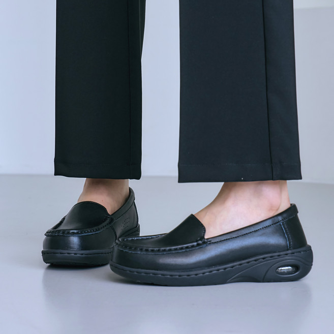 지성하이어 여성 천연소가죽 에어쿠션 알바신발 간호화 효도화 JS24010