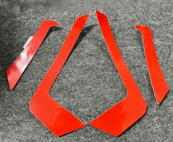 ADV 350 2025 오토바이 사이드 페어링 디플렉터 액세서리 레그 실드 윈드 에어, transparent, 1개