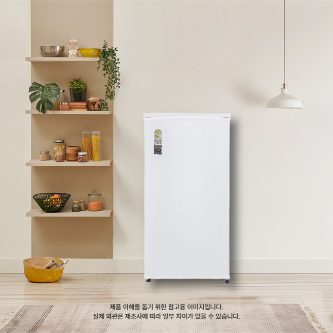 LG전자 미니 90L 1도어 냉장고 방문설치, SUPER 화이트, b103w14