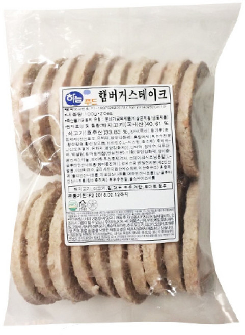 하늘푸드 햄버거스테이크, 1개, 2kg