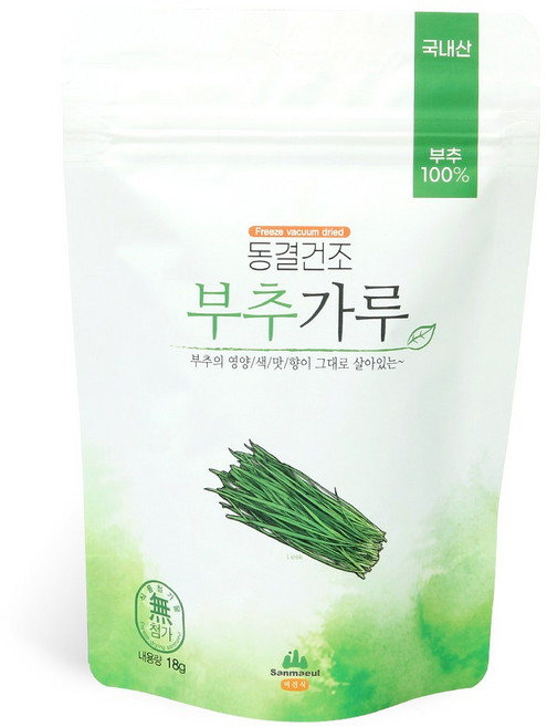 산마을 동결건조 부추가루, 18g, 1개