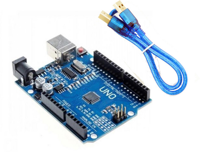 Arduino Uno 아두이노 우노 호환보드 (ATmega328P) 100cm 우노케이블 포함, 1개