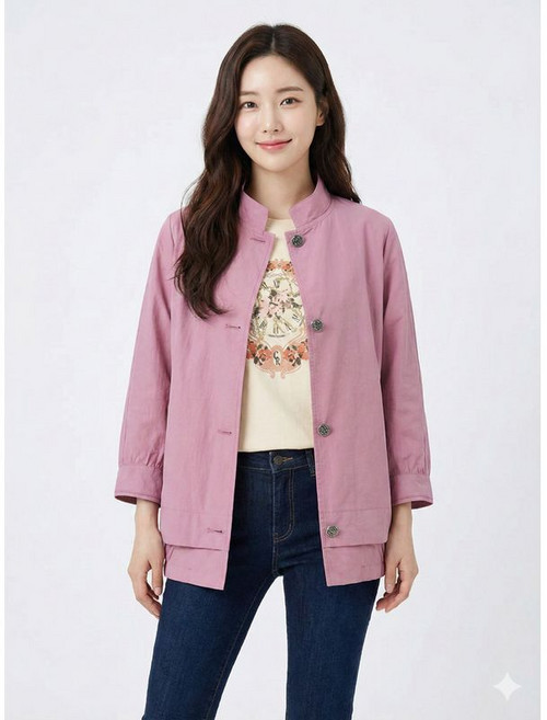 크로커다일레이디 핑크 드로우스트링 점퍼 CLCMJP101