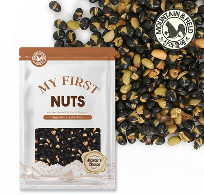 산과들에 국산 볶음검은콩 검정콩 400g 국산서리태 35691938, 국산볶음검은콩400g