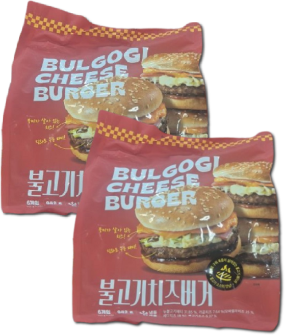 신세계푸드 불고기치즈버거, 12개, 157g