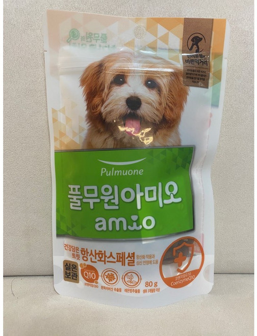 풀무원아미오 강아지 건강담은 트릿, 면역/항산화, 80g, 3개