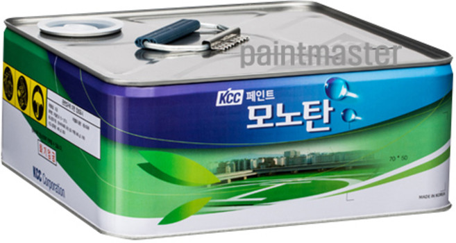 KCC 옥상방수 4kg (소량 포장) 스포탄 하도 모노탄 1액형 노출방수재 플러스 중도 스포탄 상도 우레탄방수 셀프방수 옥상 우레탄방수 바닥, 모노탄1액형노출방수재플러스(중도)-녹색, 1개