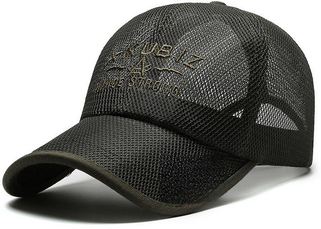 NEW 야구모자 러닝모자 남녀공용봄여름가을 메쉬 모자 남 여름용 망사 선캡 통기 낚시 선캡 소프트 통풍 원단, 군록색, 모든 야드
