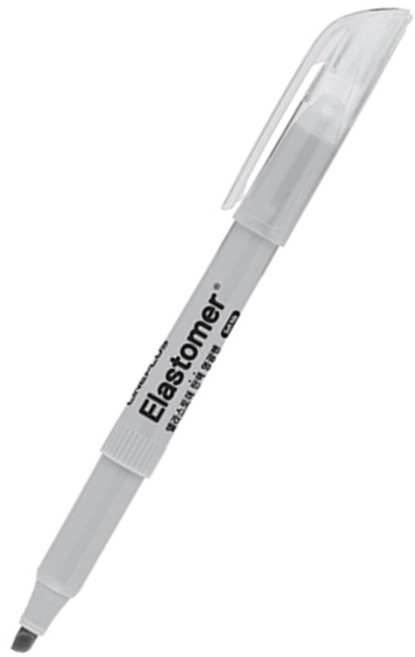 라인플러스 엘라스토머 탄력 형광펜 마일드딥옐로우, 마일드 그레이, 20개