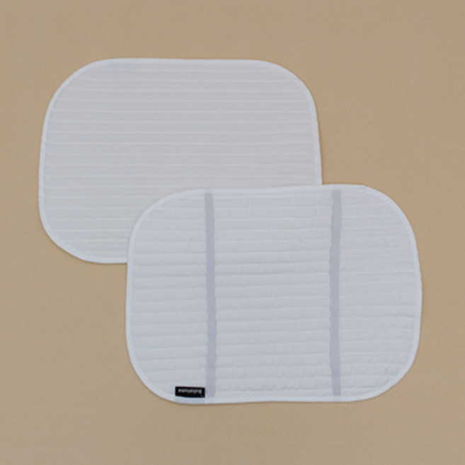 불로홈 유아 아기 듀라론 인견 순면 줄누빔 100수 오가닉 땀 베개, 갓성비(화이트)