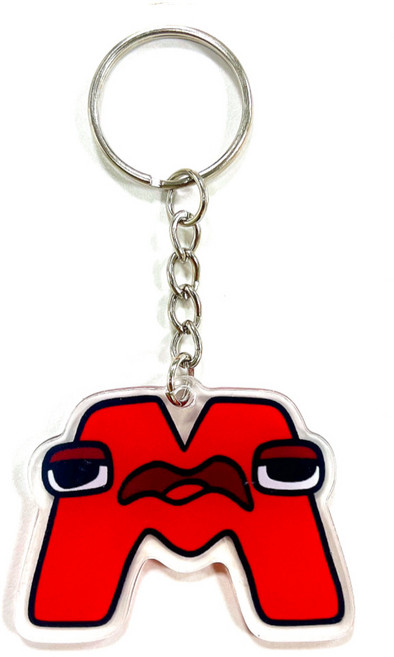 로앤제이 로블록스 알파벳 로어 Alphabet Lore 아크릴 키링, 1개, 13.M키링