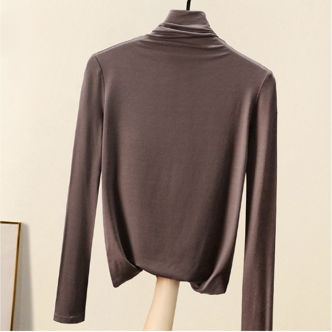 모달 목폴라 긴팔티셔츠 얇은 폴라티 이너 목티 9가지 컬러