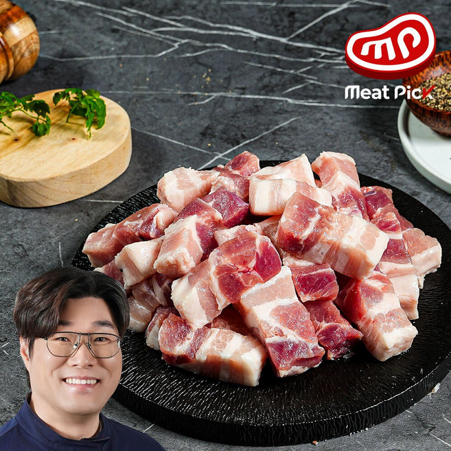 미트픽 배달 삼겹살 구이용, 1개, 1kg