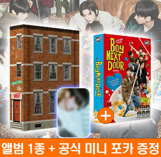 퍼스트뮤직 보이넥스트도어 앨범 Who 싱글 1집 데뷔 보넥도 BOYNEXTDOOR 랜덤 1종 + 미니 포토카드 1종