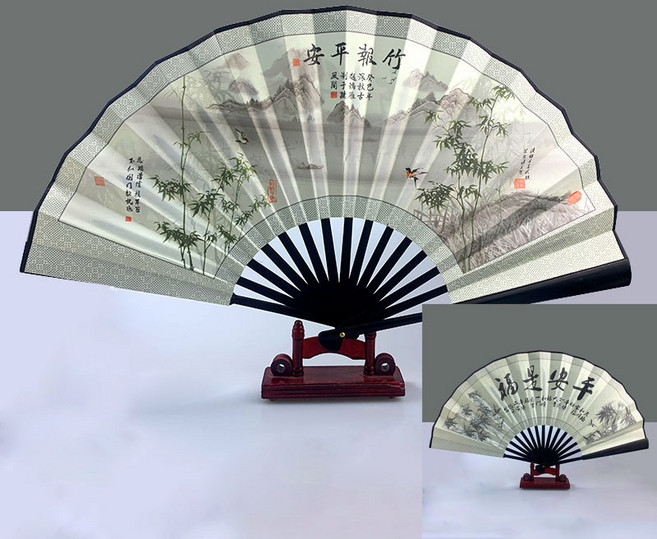 새하영 접이식부채 중국풍 줄선 부채 선물용부채, 17호, 1개