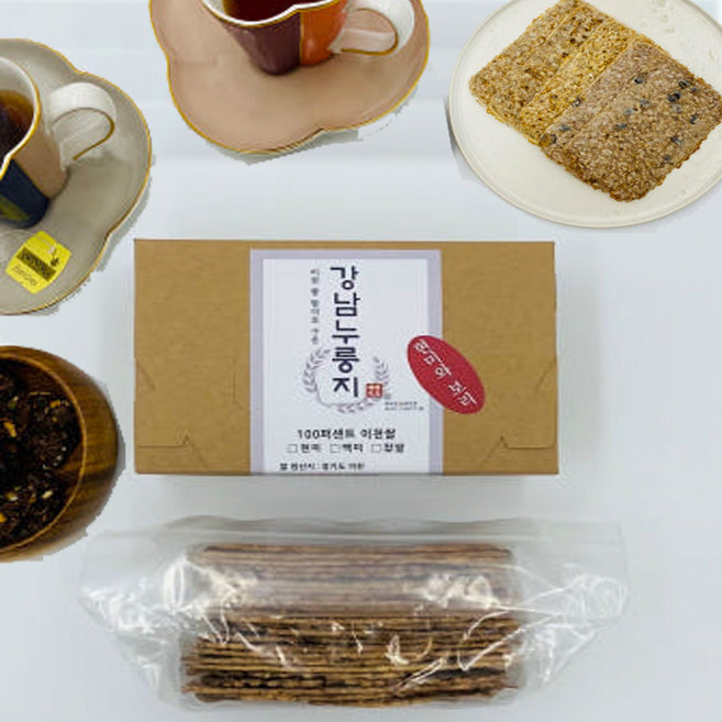 강남누룽지 이천쌀 현미와보리누룽지 간식용, 1개, 180g