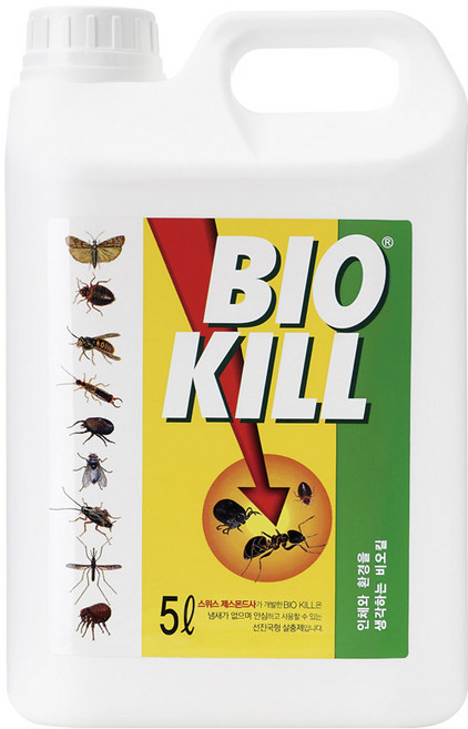 비오킬 캠핑 원예용 날파리 진드기 살충제 5L, 1개